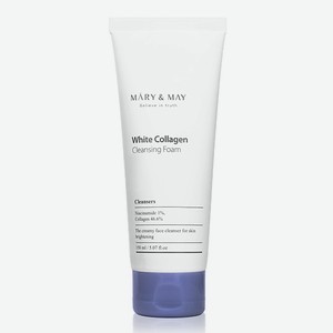MARY&MAY Пенка для умывания и снятия макияжа White Collagen Cleansing Foam 150