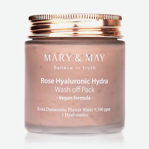 MARY&MAY Глиняная маска для лица с экстрактом розы и гиалуроновой кислотой 125