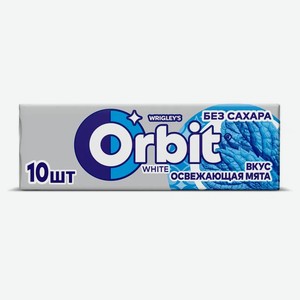 Резинка жевательная Orbit White Освежающая мята без сахара, 13,6 г