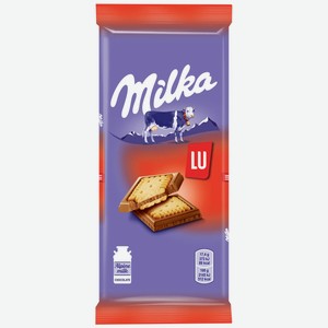 Шоколад Milka Молочный С Печеньем Lu 87г, , ,