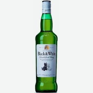 Виски шотландский БЛЭК ЭНД УАЙТ 40% 0,7Л