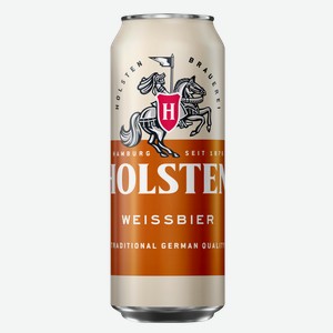Пиво Holsten Weissbier Светл. Нефильтр. Пастер. Ж/б. 0,45л