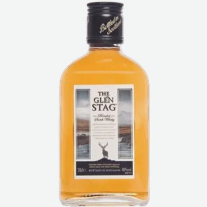 Виски шотландский купажированный ГЛЕН СТАГ 40% 0,2Л