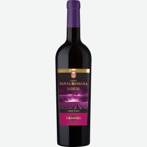 Вино сортовое выдержанное КАСТИЛЬО САНТА БАРБАРА КРИАНСА ДО 13% КР. СУХ. 0,75Л