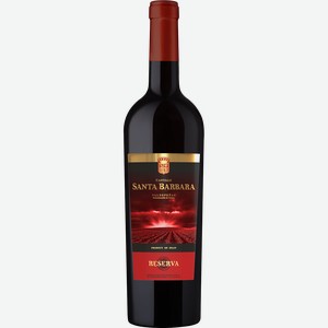 Вино выдержанное КАСТИЛЬО САНТА БАРБАРА РЕЗЕРВА ДО 7,5-15% КР. СУХ. 0,75Л