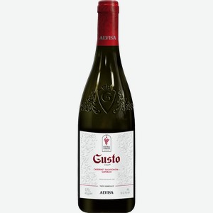 Вино Густо Вино Каберне Совиньон-саперави 10-12% Кр. П/сл. 0,75л