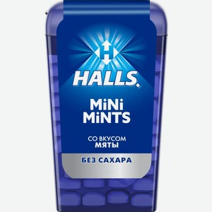 Конфеты Halls Mini Mints Со Вкусом Мяты Без Сахара 12,5г,