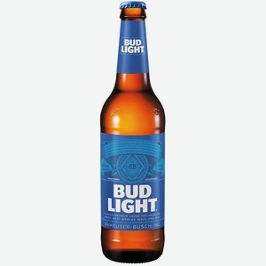 Пиво Bud Light Светл. Фильтр. Пастер. Ст/б. 0,44л, ,