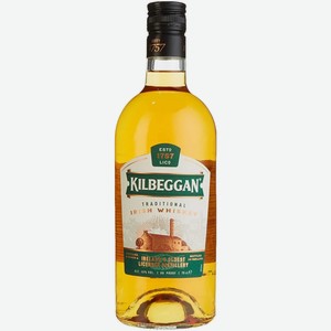 Виски ирландский КИЛБЕГГАН 3 ГОДА 40% 0,7Л