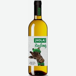 Вино сортовое ординарное ОЛА РИСЛИНГ 8,5-15% БЕЛ. П/СУХ. 0,75Л