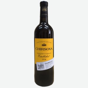 Вино сортовое ординарное КИРСОВО ИЗАБЕЛЛА 8,5-15% КР. П/СЛ. 0,75Л