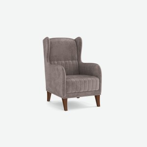 Кресло ЕвроМагнат серо-коричневое