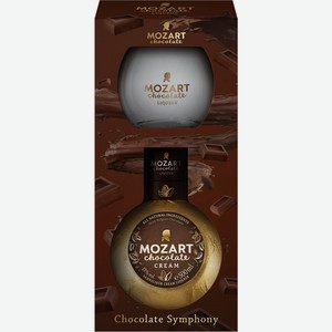Винный набор  Моцарт  Чоколейт Крим, в подарочной коробке с круглым бокалом,