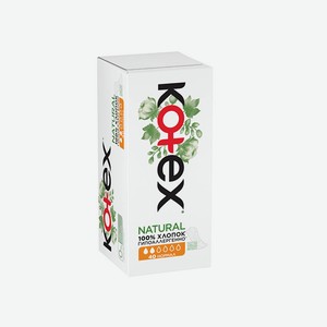 Ежедневные прокладки KOTEX Natural Normal Organic, 40 шт