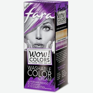 Крем для волос Fara Wow Colors оттеночный тон Чернильный 80мл
