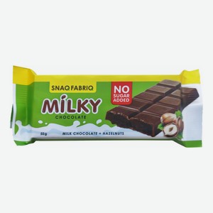 Батончик Snaq Fabriq Milky с шоколадно-ореховой пастой 55 г