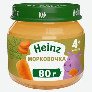Пюре Heinz Морковочка с 4 мес., 80 г