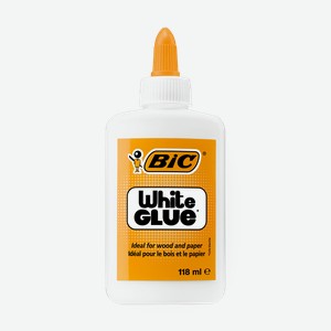 Клей ПВА BIC White Glue, 118 мл
