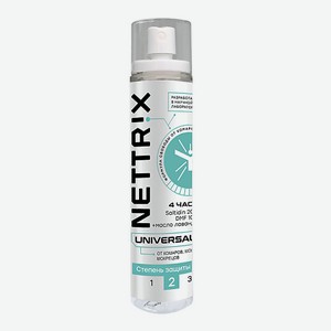 NETTRIX Спрей от комаров, мошек, мокрецов Universal 100