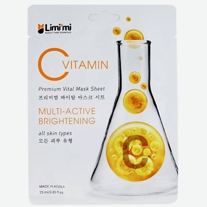 LIMI MI Тканевая маска мультиактивная с витамином С 25