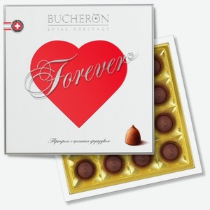 Набор конфет Bucheron Forever Трюфель с цельным фундуком, 225 г, картонная коробка