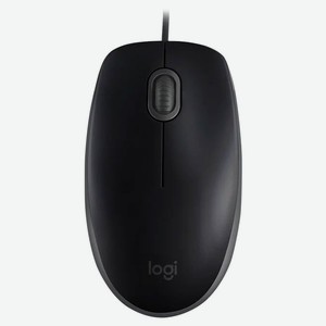 Мышь проводная Logitech M110 черная