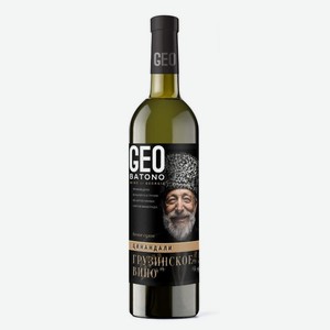 Вино Цинандали Гео Батоно ординарное белое сухое 11% 0,75л