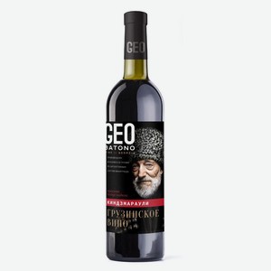 Вино Киндзмараули Гео Батоно ординарное красное полусладкое 11% 0,75л