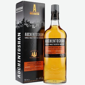 Виски Акентошн Американ ОАК шотландский односолодовый 40% 0,7л