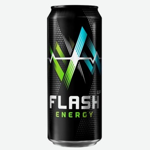 Напиток энергетический Flash, 450 мл, металлическая банка