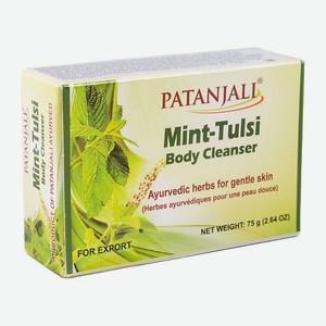 PATANJALI Мыло для тела мята и тулси / Patanjali Mint Tulsi (Mint & Holy Basil) Body Cleanser 75