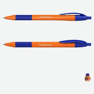 Ручка шариковая автоматическая ErichKrause U-209 Orange Matic&Grip 1.0 Ultra Glide Technology синяя, 1 шт