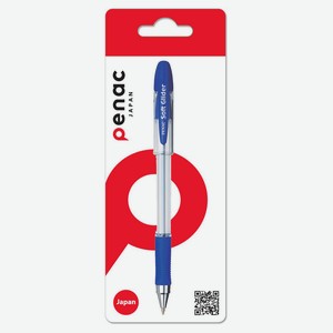 Ручка шариковая Penac Soft Glider синяя, 1 шт