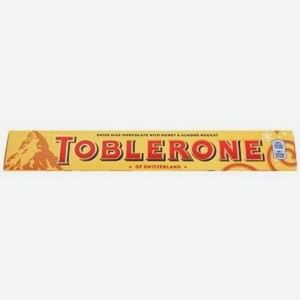 Шоколад белый Тоблерон с медово-миндальной нугой Мондэлис кор, 100 г