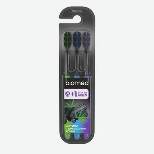 Набор зубных щеток <BioMed> black 3шт Россия
