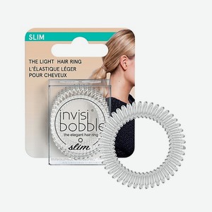 INVISIBOBBLE Резинка-браслет для волос SLIM Crystal Clear (с подвесом)