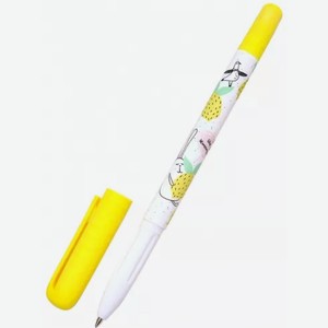 Ручка шариковая Be Smart цвет чернил синий, коллекция «Bunny», желтый