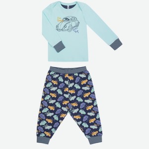 Пижама для мальчика Barkito «Сновидения», серая/го (74-80)