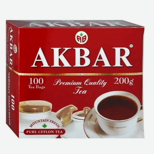 Чай АКБАР Красно-белая серия, 100пак