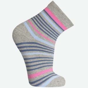 Носки для девочки Акос «Полосы», светло-серый мела (14)