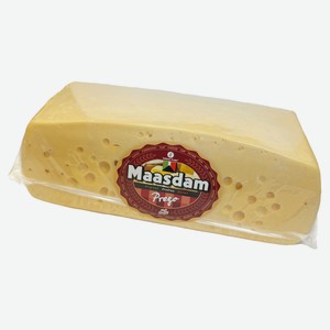 Сыр твердый «Азбука сыра» Маасдам 45% БЗМЖ, вес цена за 100 г