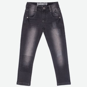 Брюки-джинсы для мальчика Barkito «Деним», черные (104)
