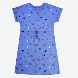 Платье трикотажные для девочки Barkito «Flamingo D (104)
