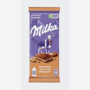 Шоколад Милка молочный ореховая паста из миндаля 85г