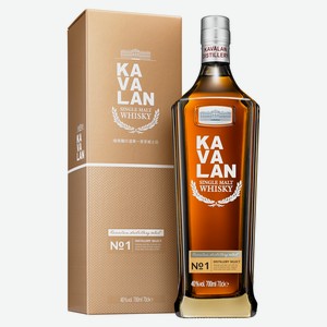 Виски Kavalan Distillery Select No. 1 Single Malt в подарочной упаковке, 0.7л Тайвань (Китай)