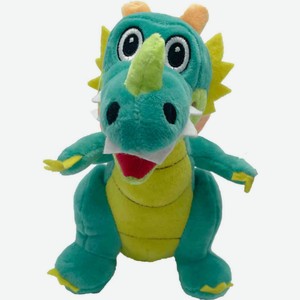 Мягкая игрушка Веселый дракончик цвет: светло-зеленый, 20 см