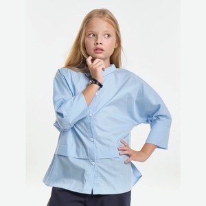 Блузка для девочки Mini Maxi, голубая (140)