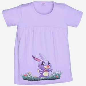 Платье для девочки Sladikmladik «Bunny» фиолетовое (110)