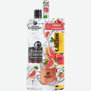 Водка Русский Стандарт 38% 1л + Напиток Chillout Bitter Grapefruit