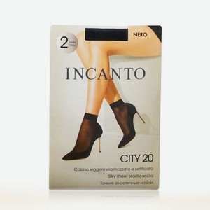 Женские носки INCANTO City капроновые Nero 2 пары
